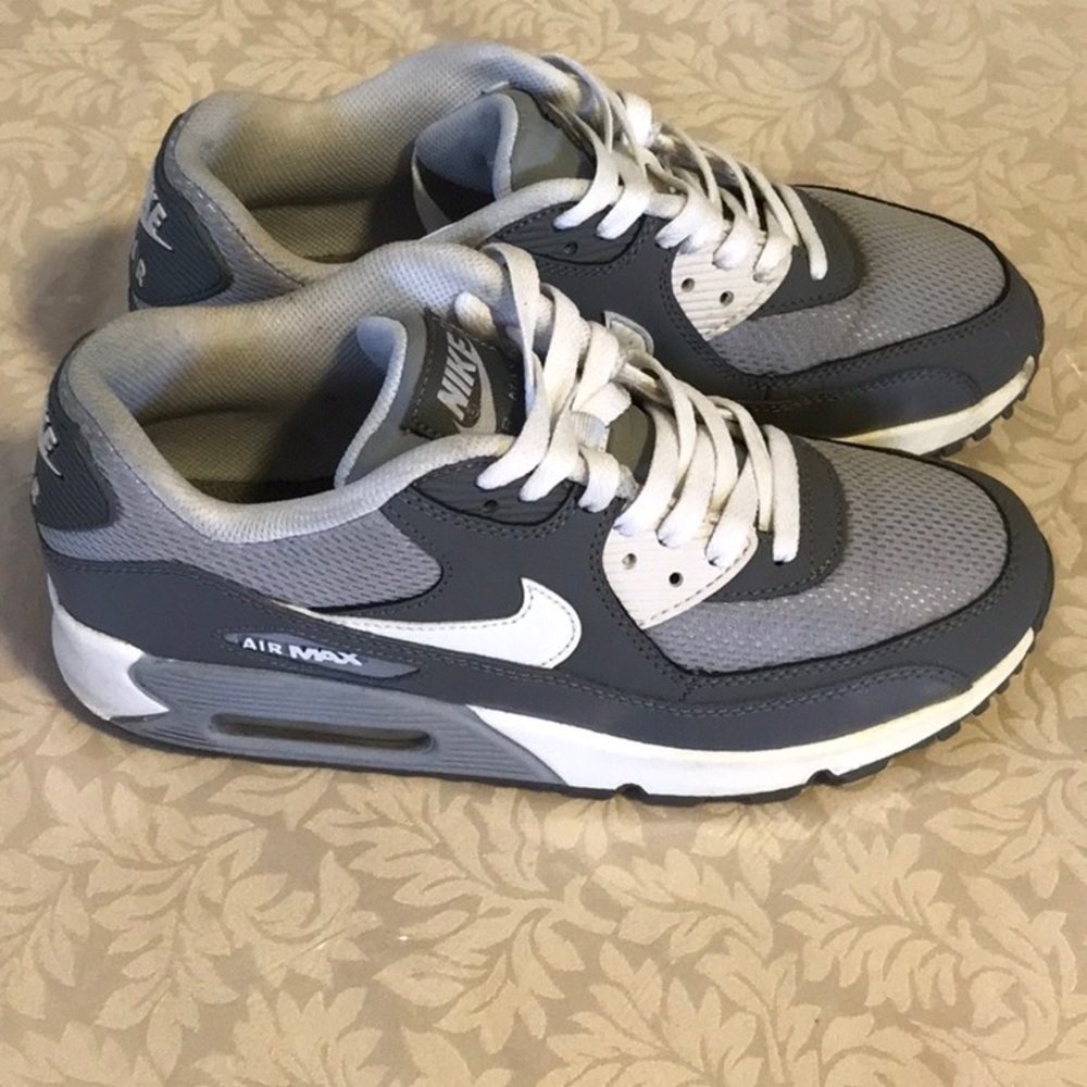 Nike Airmax 90 Mesh-Grey-724824-003 Size 7Y